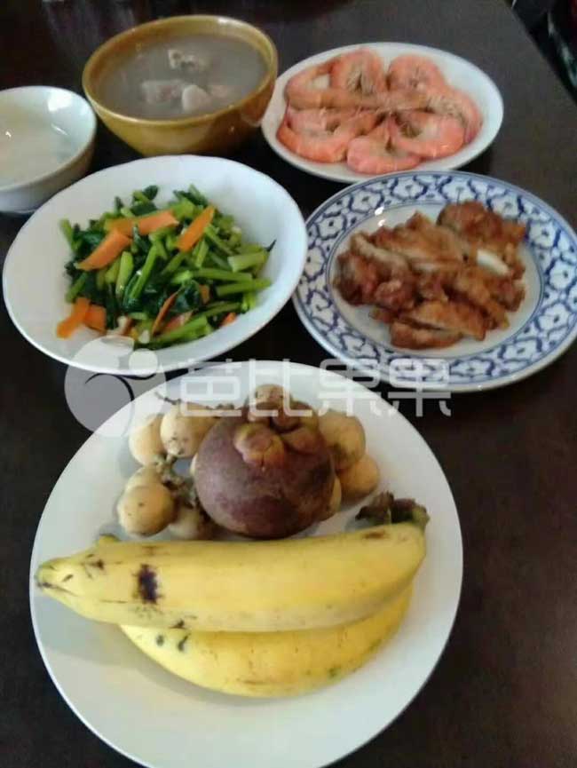 芭比果果泰国试管生活服务套餐提供的伙食餐