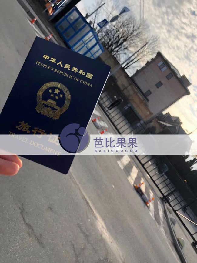 宝宝的旅行证从乌克兰回国