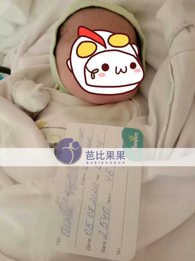 在乌克兰百奥试管的Z先生家男宝宝昨天顺利出生