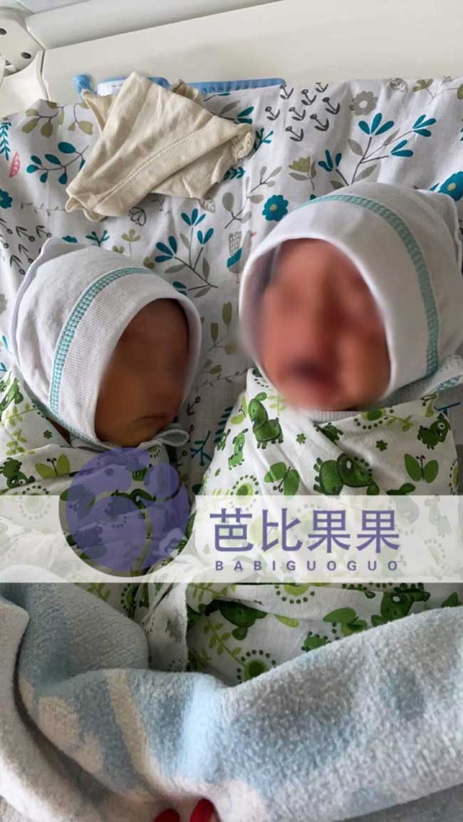 乌克兰试管双胞胎代妈出院