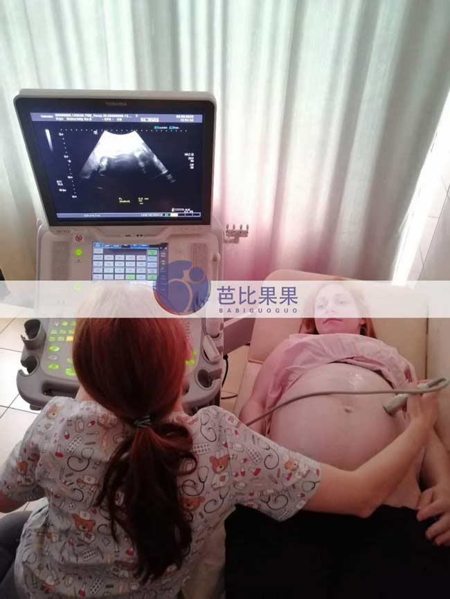 乌克兰试管妈妈孕32周B超