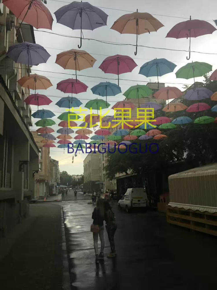 国内亲们分享乌克兰见闻 浪漫的雨伞街