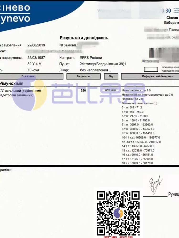马丽塔MC医院 自卵SGM一次移植验孕成功