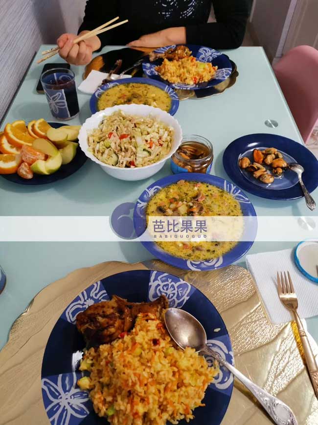 乌克兰马丽塔保姆阿姨做的饭菜