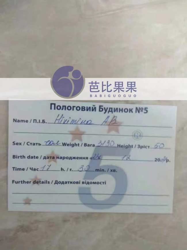 乌克兰试管宝宝出生