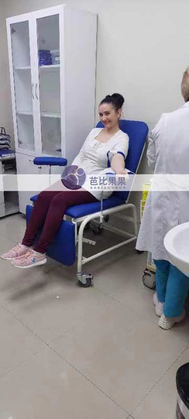 广州Y女士到格鲁吉亚Zhordania医院自卵试管dy移植胚胎验孕成功