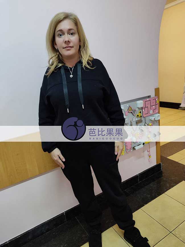 H女士到乌克兰助孕生二胎匹配的试管妈妈做孕12周+6天B超