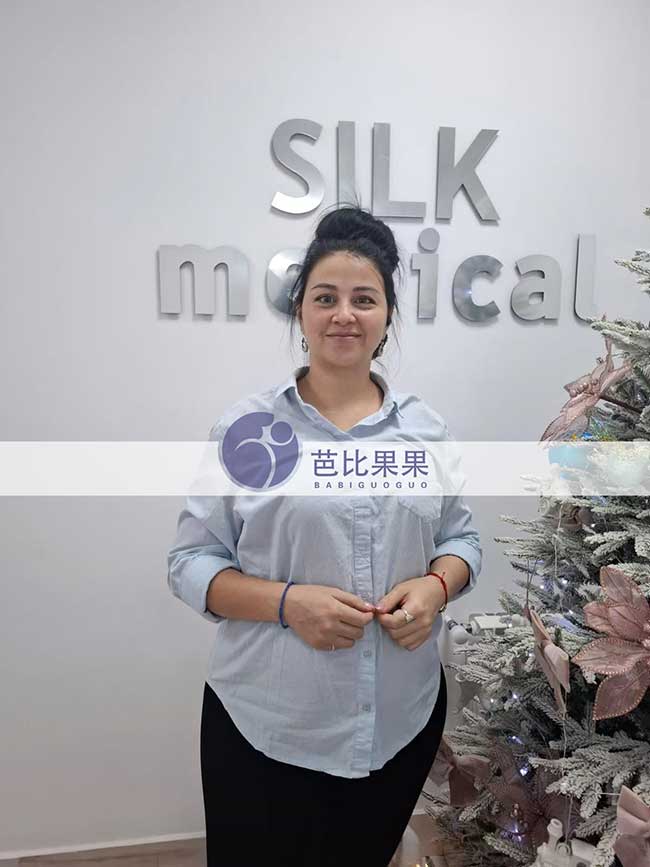 三个家庭到格鲁吉亚匹配的试管妈妈在silk医院做B超