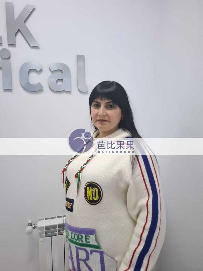 关先生到格鲁吉亚辅助生殖匹配的试管妈妈来医院做四维彩超