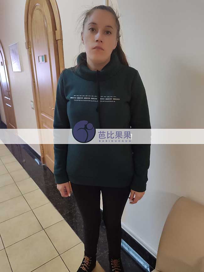 连先生到乌克兰匹配试管妈妈做四维彩超检查