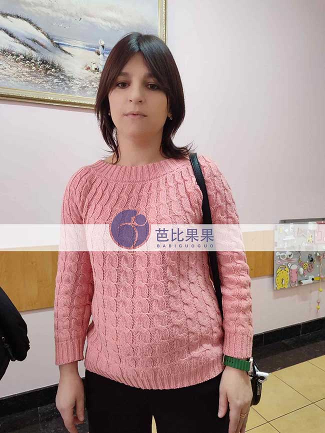 沈先生到乌克兰匹配的试管妈妈在妇产医院做常规产检