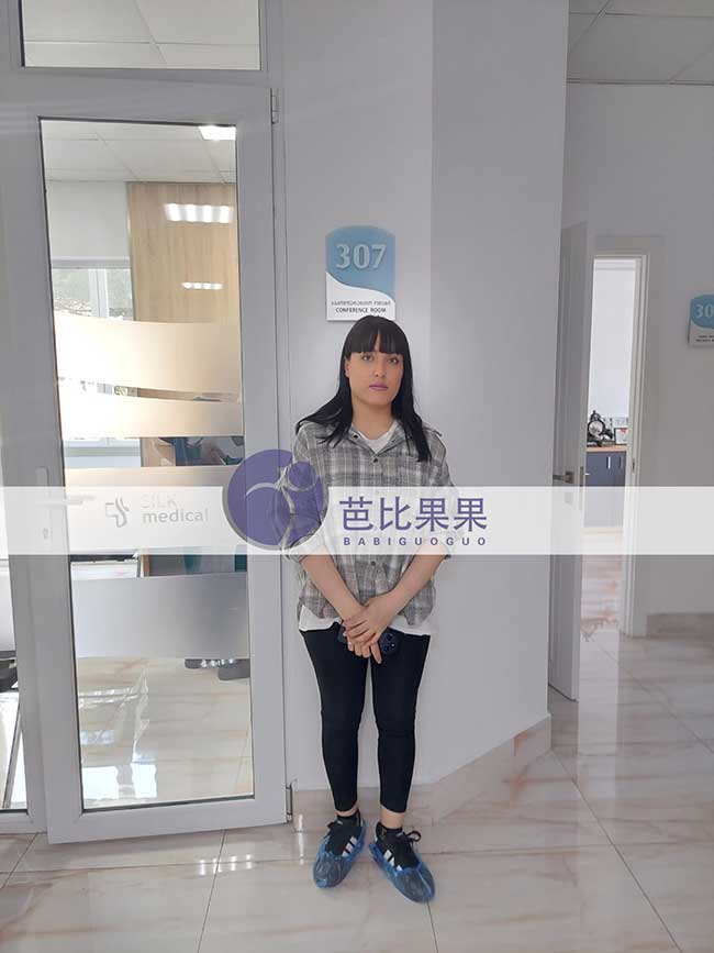 黎先生到格鲁吉亚匹配的试管妈妈做孕8周+B超检查胎心