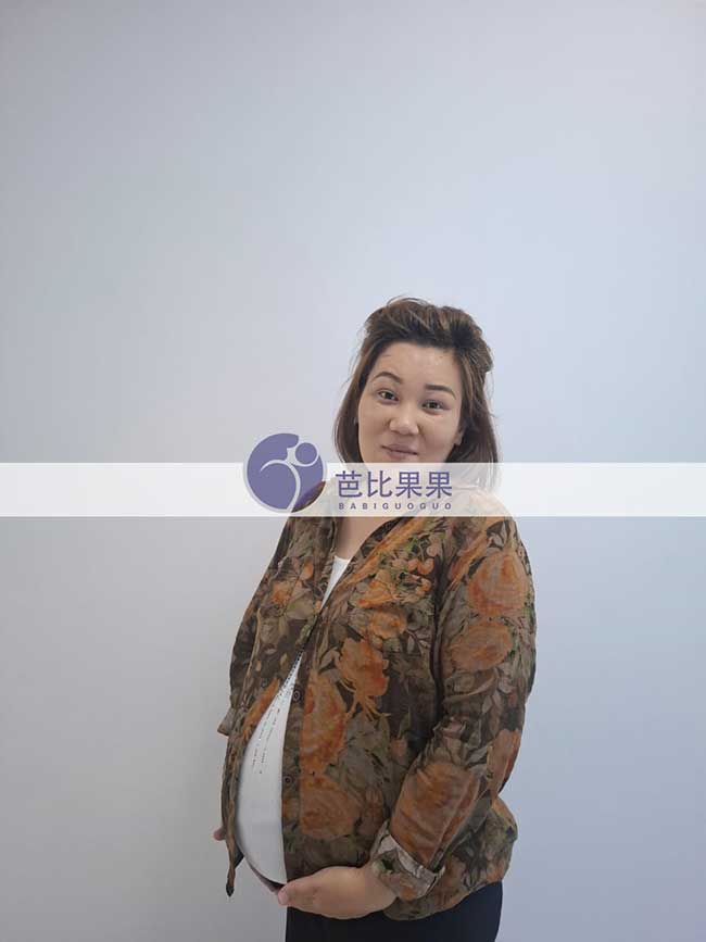 宁先生在格鲁吉亚匹配的试管妈妈怀双胞胎来做B超