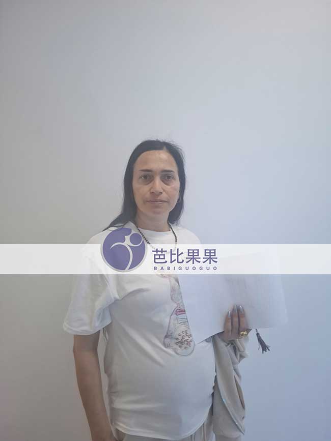 广东孟先生到格鲁吉亚匹配的试管妈妈做孕25周+B超