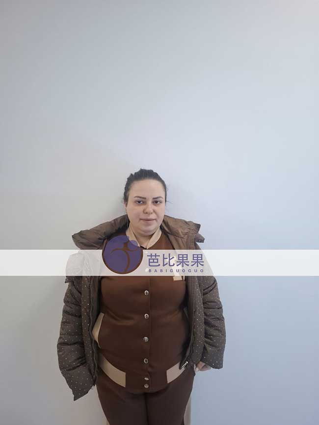 宋先生在格鲁吉亚匹配的试管妈妈做B超检查顺利通过