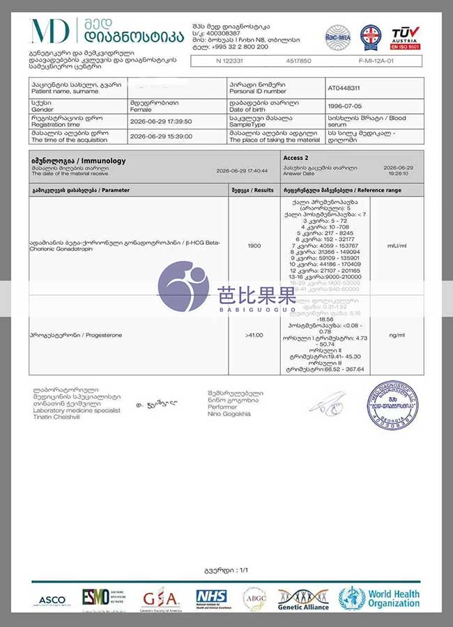 试管验孕成功