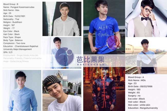泰国部分捐精者候选人