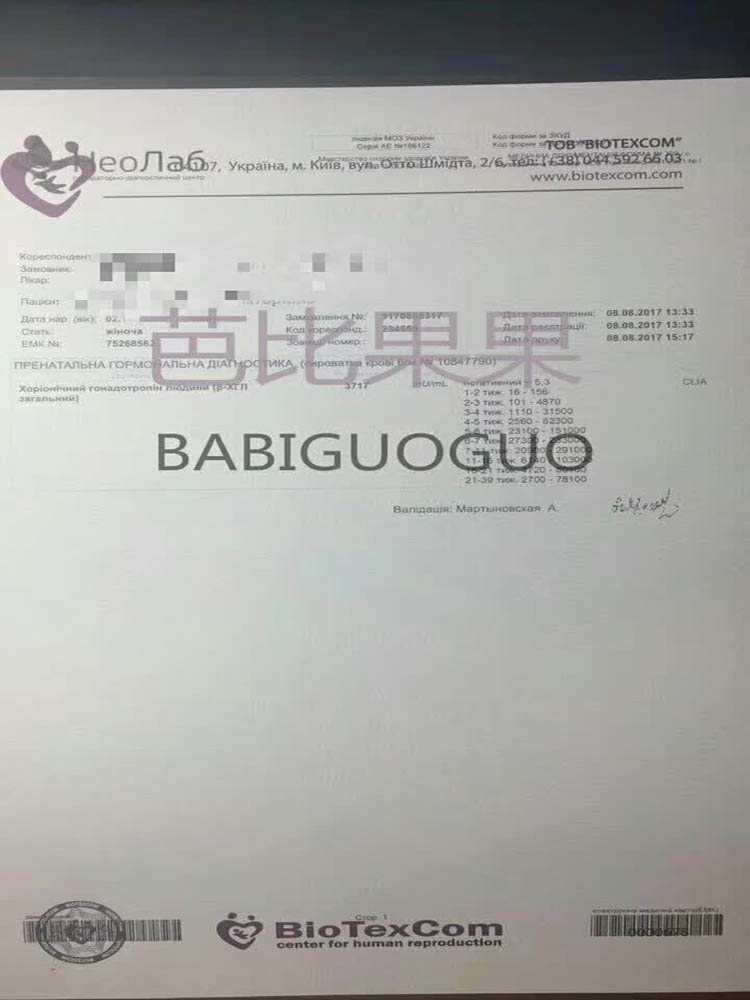 乌克兰自卵试管婴儿
