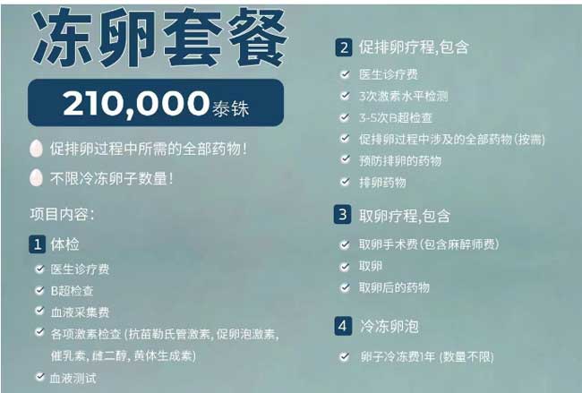 泰国试管医院冻卵费用